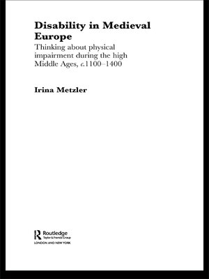 cover image of Disability in Medieval Europe